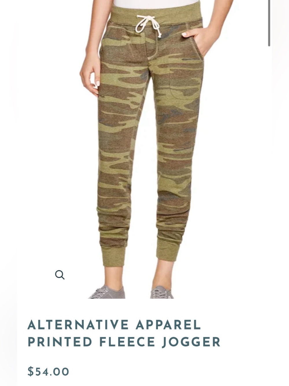 Alternative Apparel Camo sweatpants sz M pristine $54